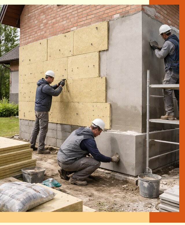 Утепление частного дома в Назрани под ключ от 7704 руб/м2 — недорого | ТепломастерНзр