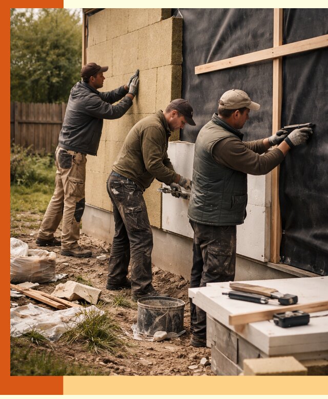 Утепление дачного дома под ключ в Назрани