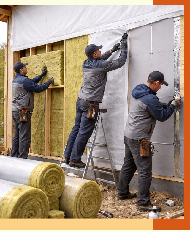 Утепление каркасного дома в Назрани от 4314 руб./м2 — профессионально | ТепломастерНзр