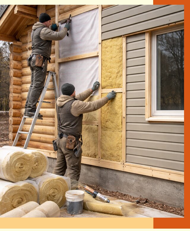 Утепление деревянного дома в Назрани от 6369 руб./м2 — заказать работы | ТепломастерНзр