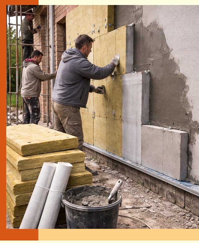 Утепление кирпичного дома под ключ в Назрани