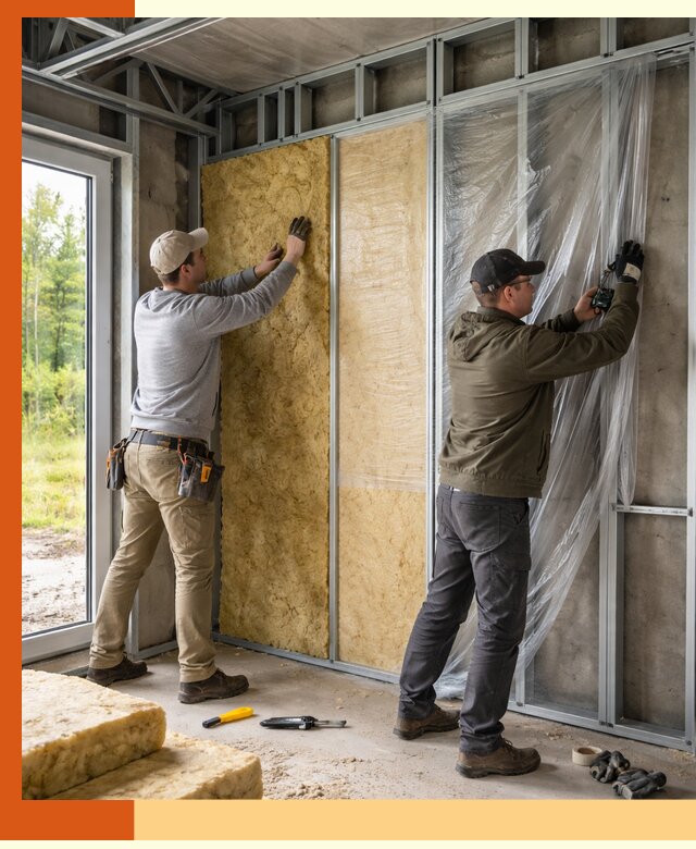 Утепление дома из ЛСТК в Назрани с гарантией качества и эффективности