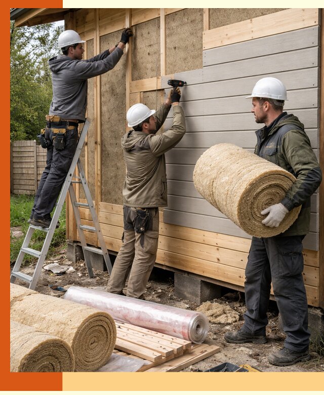 Утепление бани снаружи в Назрани профессионально и надежно