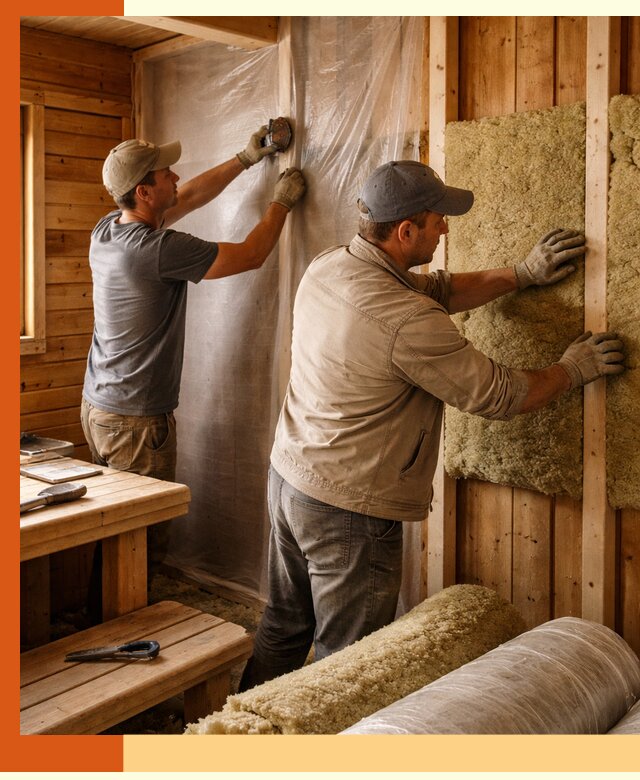 Утепление бани изнутри в Назрани качественно и недорого