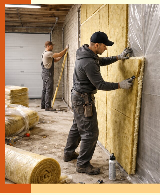 Утепление гаража под ключ в Назрани — все виды теплоизоляции