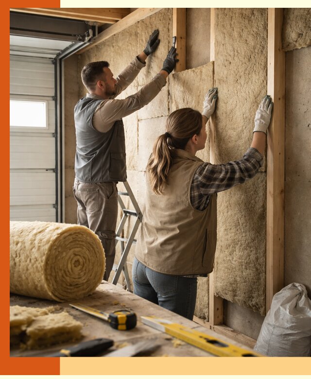 Утепление гаража изнутри в Назрани: быстро и надежно