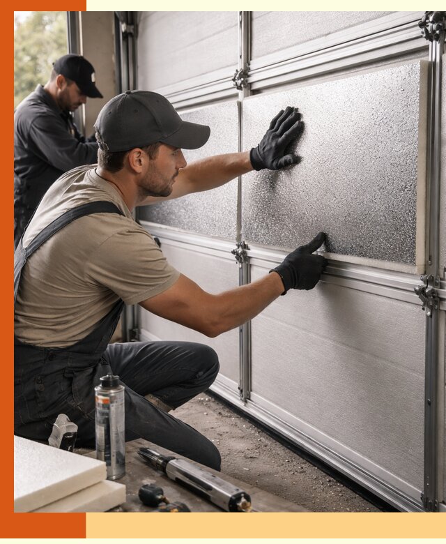 Утепление гаражных ворот в Назрани качественно и надежно