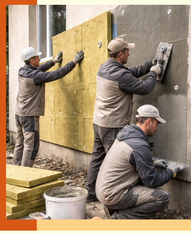 Утепление фасада под штукатурку в Назрани — энергоэффективная технология