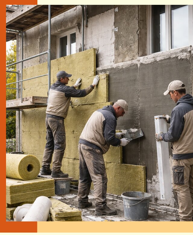 Утепление фасада зданий и домов в Назрани