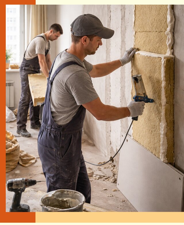 Утепление стен изнутри в Назрани — качественно и эффективно