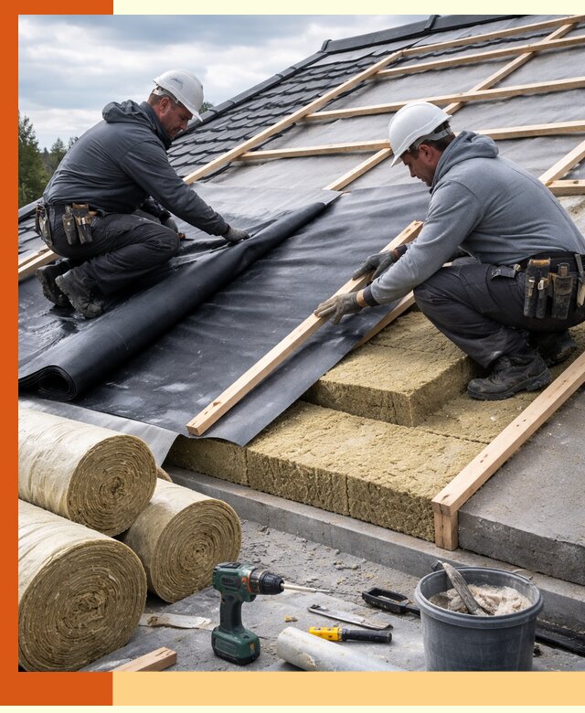 Утепление крыши снаружи в Назрани: профессиональная теплоизоляция