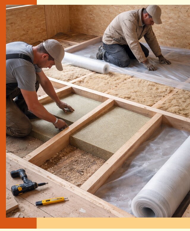 Профессиональное утепление деревянного пола в Назрани