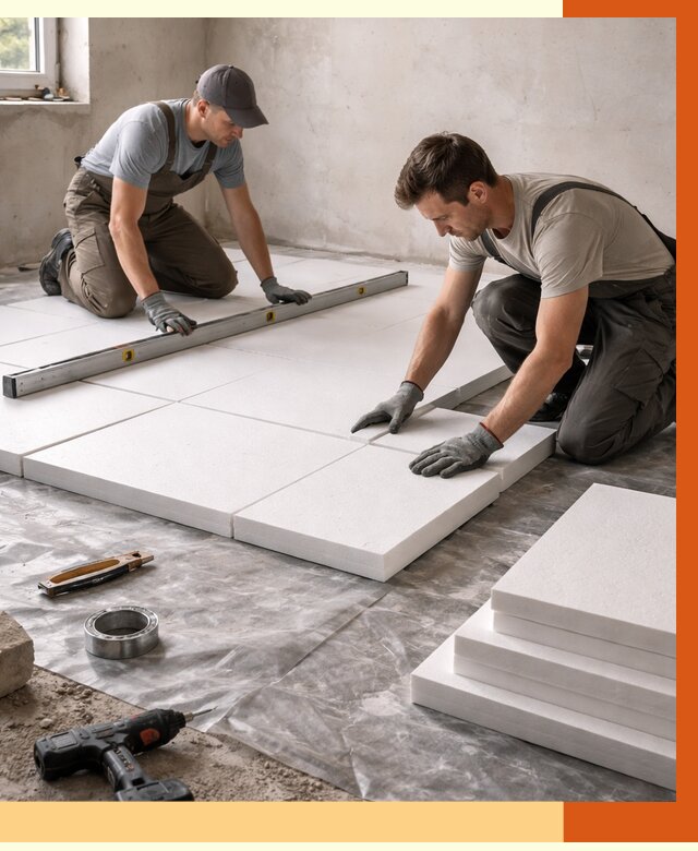 Утепление бетонного пола в Назрани от 2568 руб/м2 — монтаж и цена | ТепломастерНзр