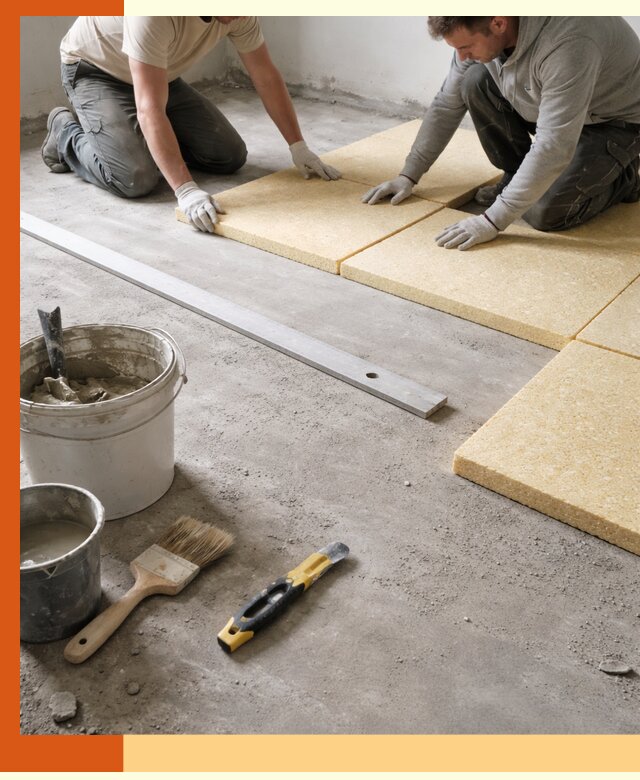 Утепление бетонного пола в Назрани профессионально и недорого