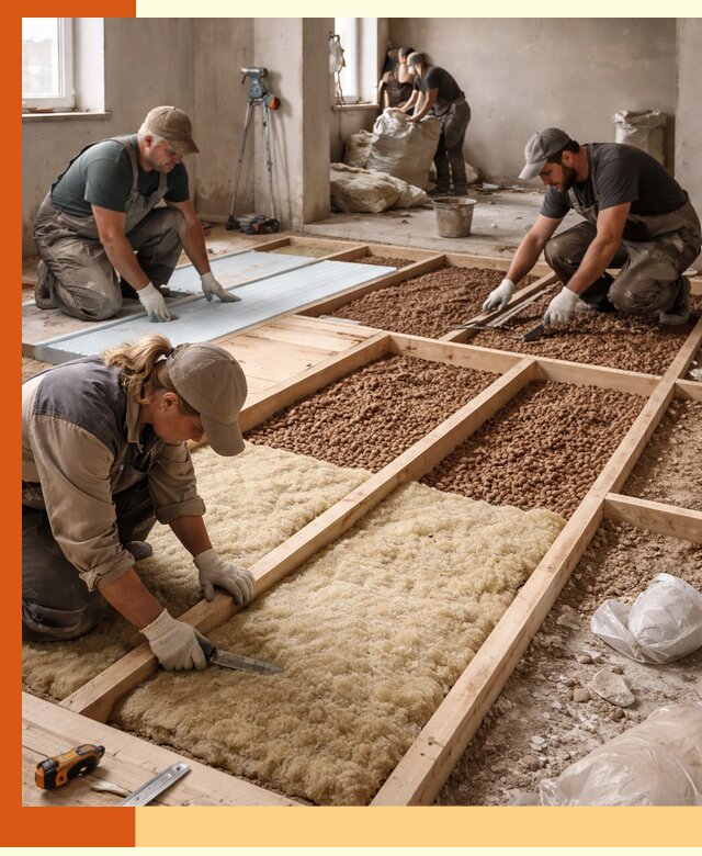 Утепление перекрытий жилых и промышленных зданий в Назрани