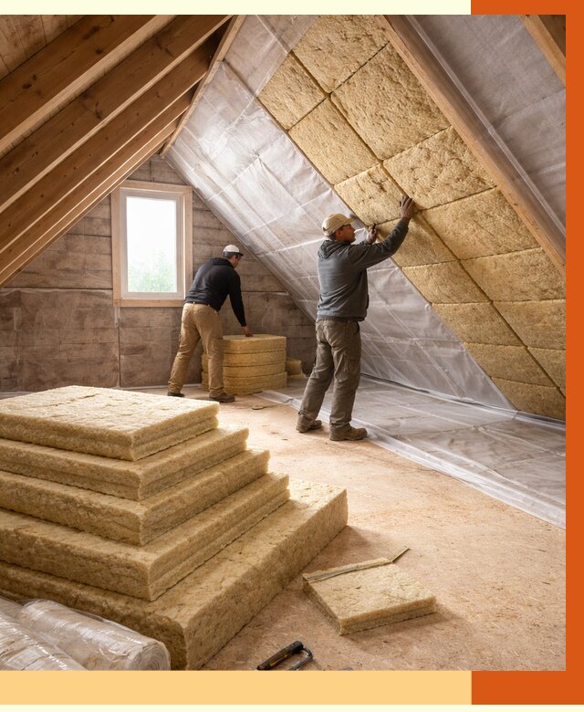 Утепление мансарды в Назрани от 2568 руб/м2 — комплексно и под ключ | ТепломастерНзр