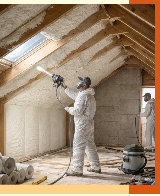 Утепление мансарды ППУ в Назрани от 2825 руб./м² — заказать под ключ | ТепломастерНзр