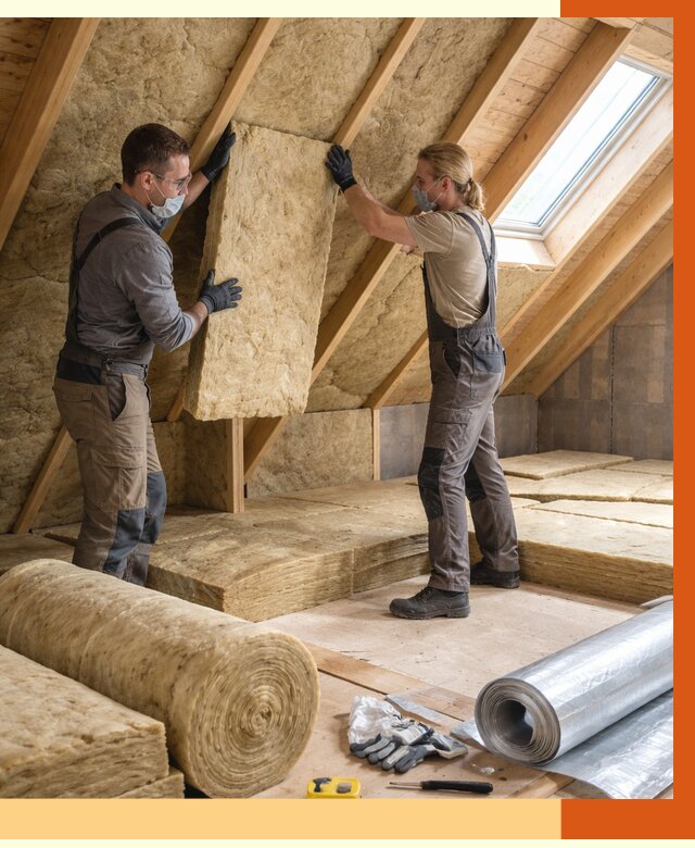 Утепление мансарды минватой в Назрани от 4314 руб./м2 — монтаж и пароизоляция | ТепломастерНзр