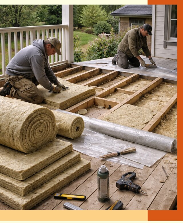 Утепление террасы в Назрани от 4314 руб./м2 — утеплить террасу под ключ | ТепломастерНзр