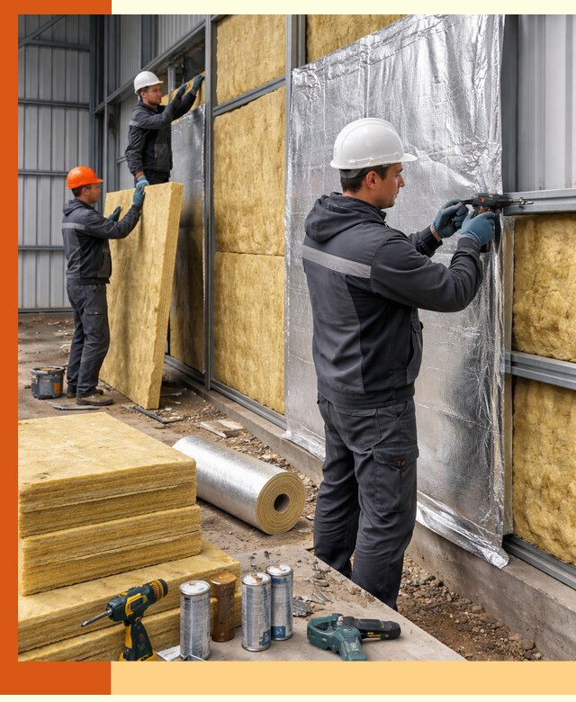 Утепление металлического ангара профессионально в Назрани