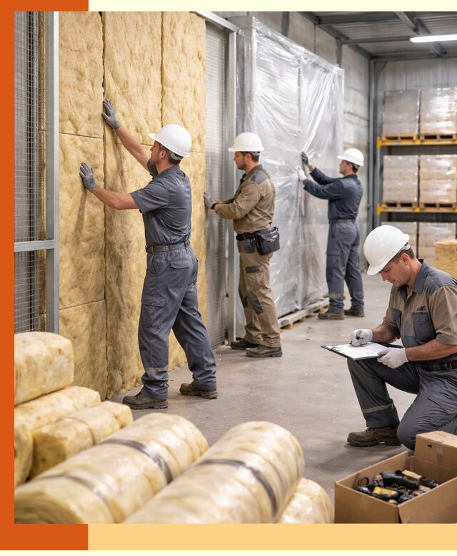 Утепление склада готовой продукции в Назрани качественно и быстро