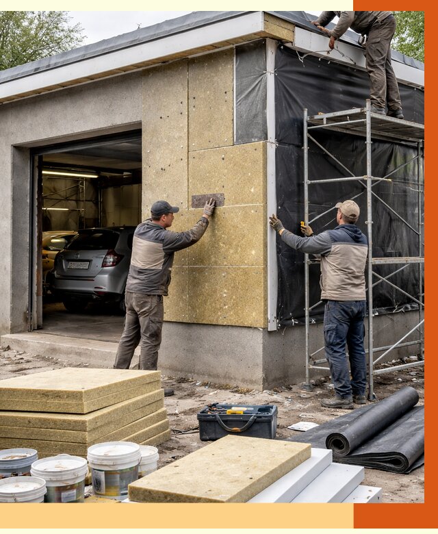 Утепление автосервиса в Назрани ппу, пеноизоляция, от 14894 руб/м2 — ТепломастерНзр