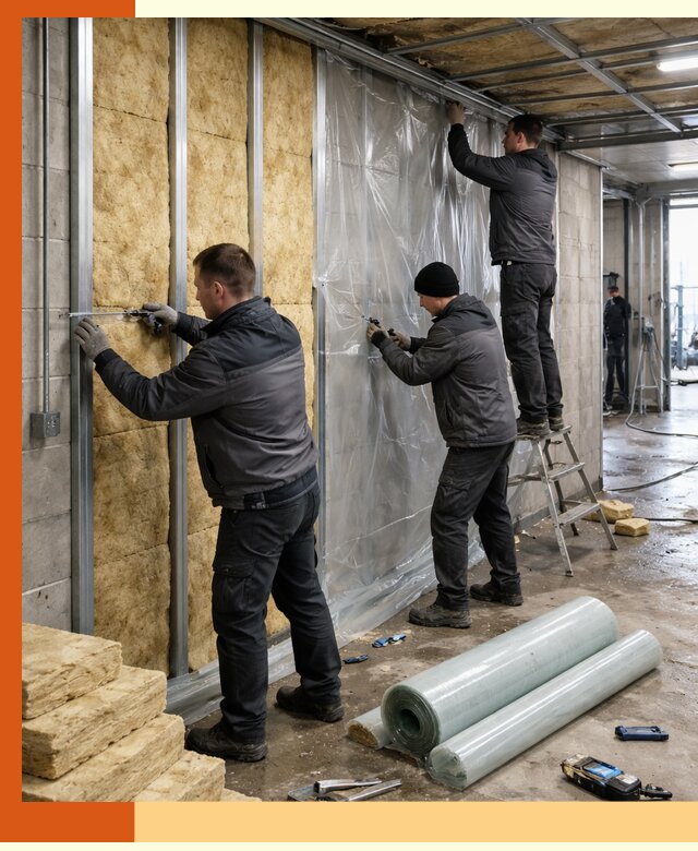 Профессиональное утепление автомойки в Назрани для любого типа помещений