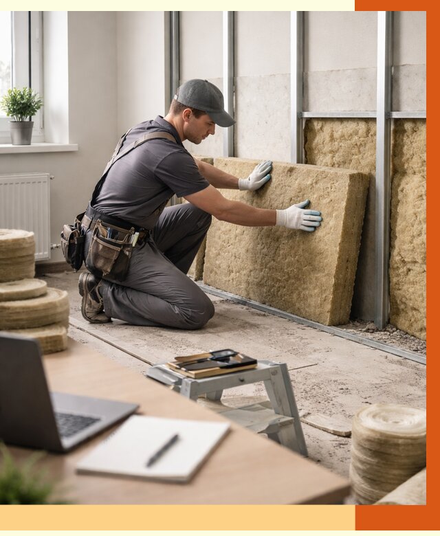 Утепление офиса в Назрани от 4622 руб/м2 — комплексное утепление офиса под ключ | ТепломастерНзр