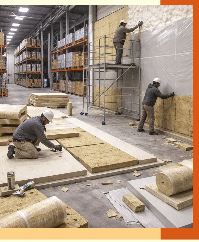 Утепление складского терминала в Назрани от 7704 руб./м² под ключ | ТепломастерНзр