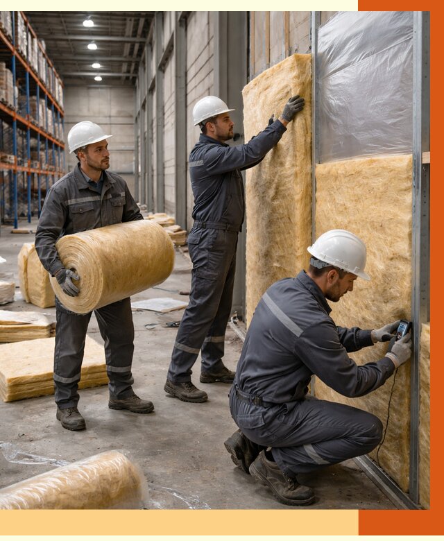 Утепление логистического центра в Назрани от 4622 руб/м² под ключ | ТепломастерНзр