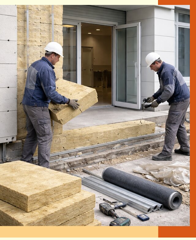 Утепление медицинского центра в Назрани под ключ от 12840 руб./м² | ТепломастерНзр