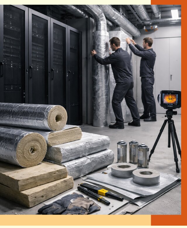 Утепление серверной в Назрани от 8731 руб./м² — комплексно под ключ | ТепломастерНзр