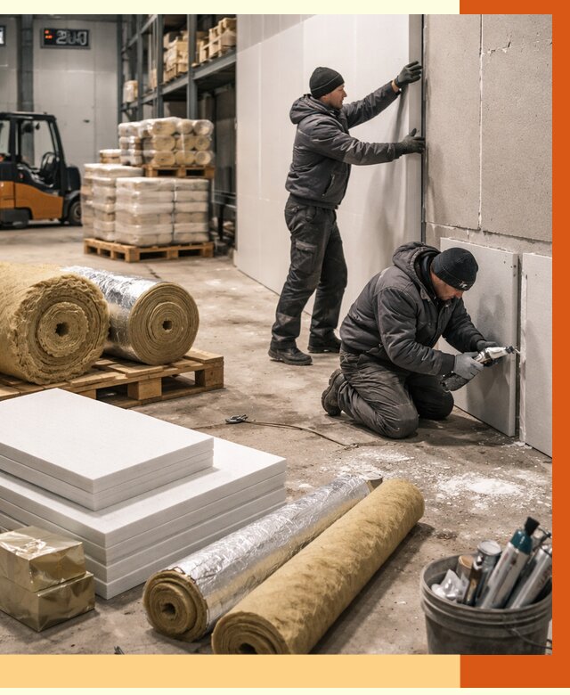 Утепление холодного склада в Назрани от 8731 руб/м2 — комплексное под ключ | ТепломастерНзр