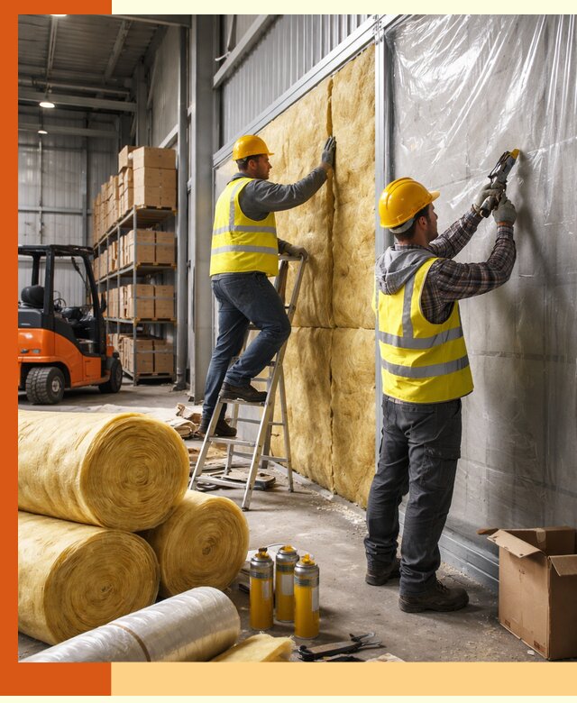 Утепление склада с техникой в Назрани под ключ