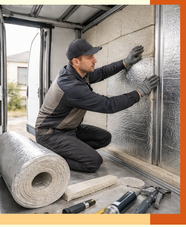 Утепление фургона рефрижератора в Назрани от 12840 руб./м² под ключ | ТепломастерНзр