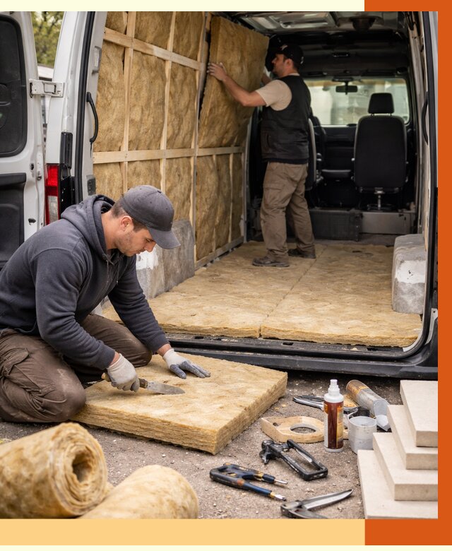 Утепление кемпера в Назрани под ключ от 12326 руб. — профессионально | ТепломастерНзр