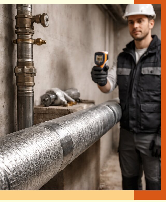 Утепление труб водоснабжения в Назрани от 8731 руб. за м² — услуги ТепломастерНзр