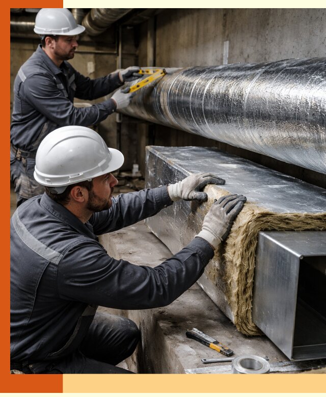 Профессиональное утепление воздуховодов и теплоизоляция в Назрани