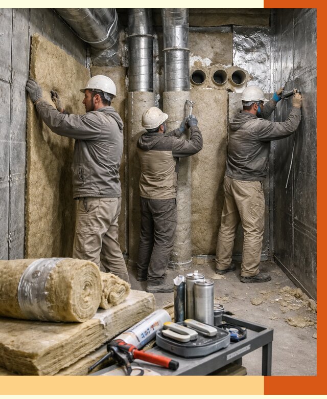 Утепление венткамеры в Назрани под ключ от 1489 руб. — профессионально | ТепломастерНзр