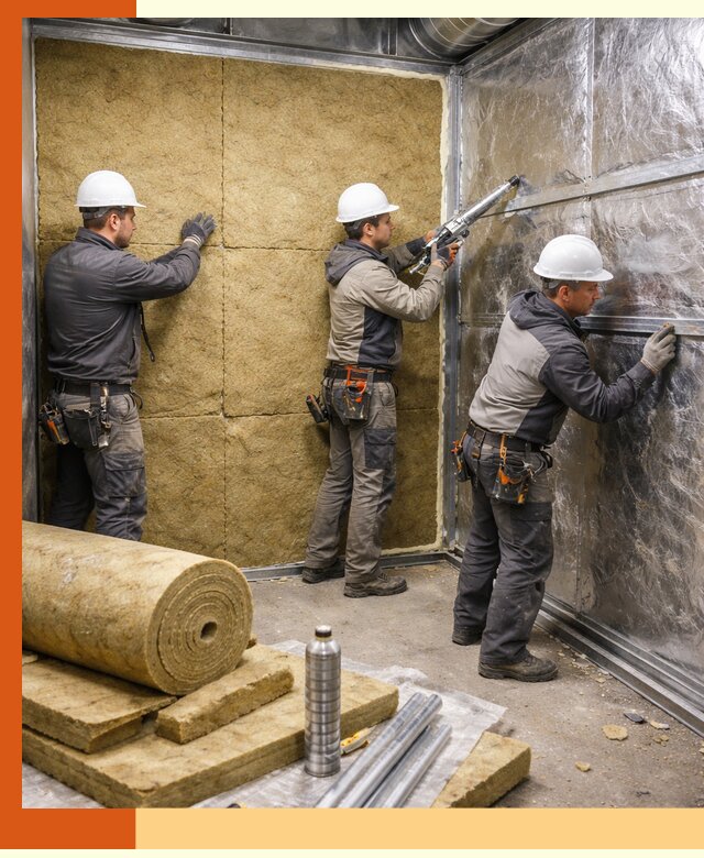 Утепление венткамеры в Назрани — качественная теплоизоляция и шумопоглощение