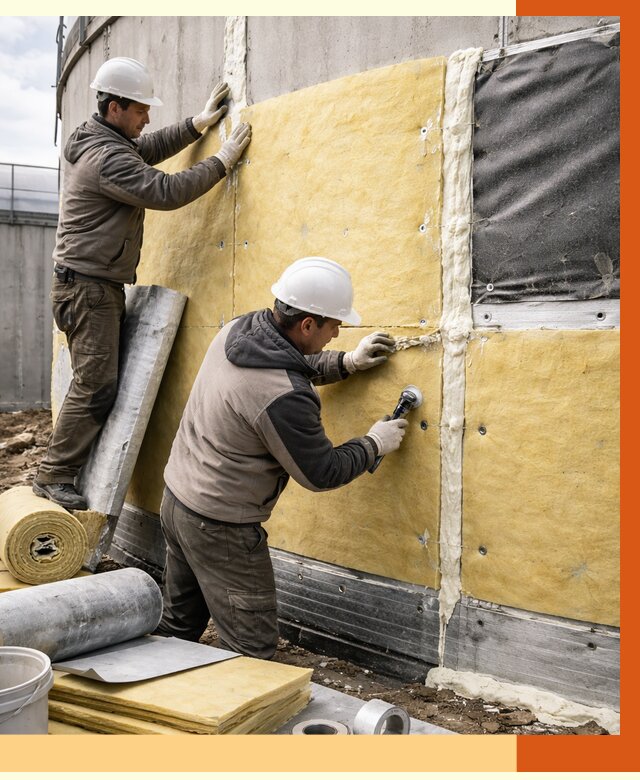 Утепление резервуара в Назрани от 28248 руб/м2 — монтаж ППУ и комплекс под ключ | ТепломастерНзр