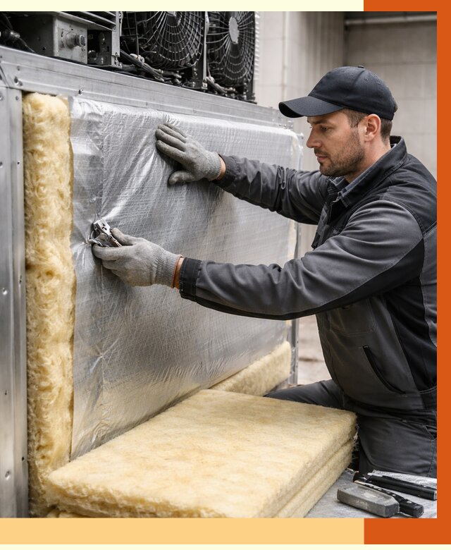 Утепление холодильного агрегата в Назрани от 8731 руб. под ключ | ТепломастерНзр