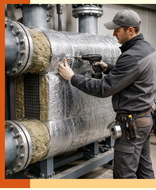 Утепление теплообменника в Назрани — профессиональная теплоизоляция оборудования