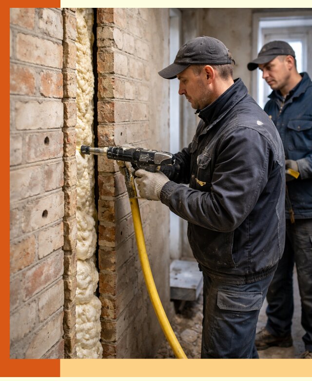 Межстеновое утепление пенополиуретаном в Назрани