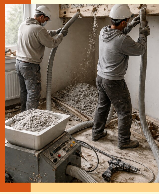 Заполнение пустот перекрытий пеной и наполнителями в Назрани