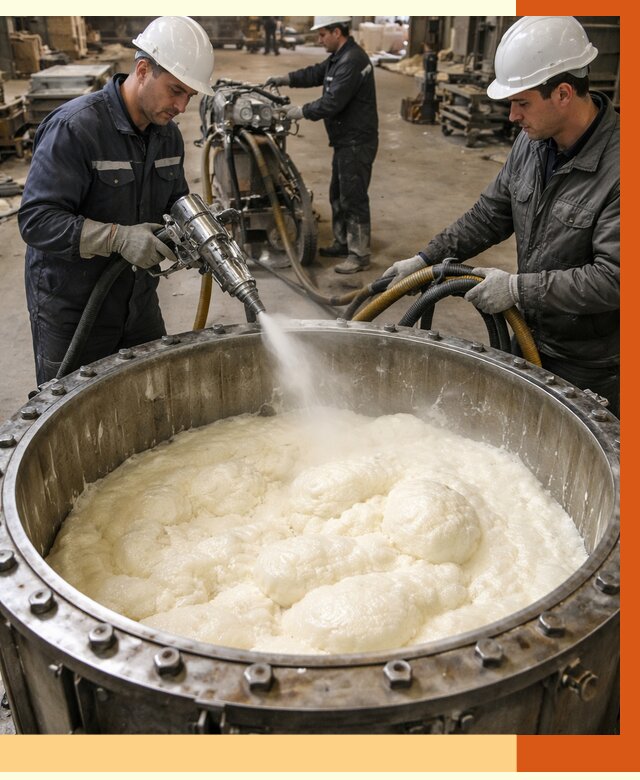 Заливка ППУ в емкости в Назрани от 7447 руб. — утепление емкости под ключ | ТепломастерНзр