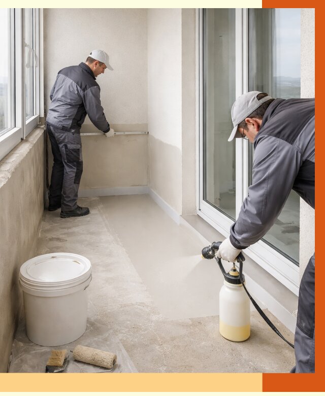 Утепление балкона жидкой теплоизоляцией в Назрани от 5906 руб./м2 | ТепломастерНзр