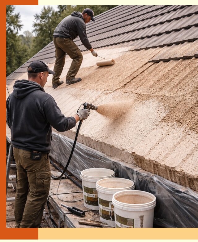 Утепление кровли жидкой пробкой в Назрани для домов и зданий