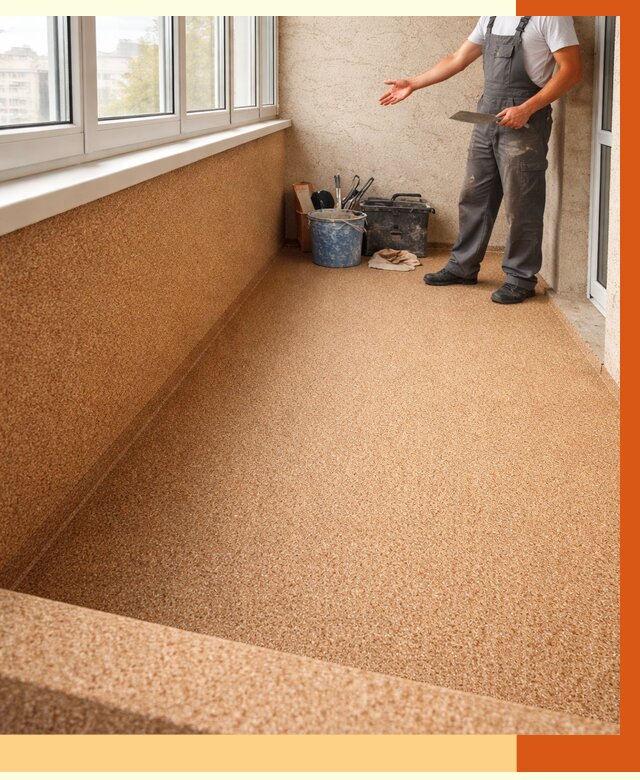 Утепление балкона жидкой пробкой в Назрани от 3749 руб/м² под ключ | ТепломастерНзр