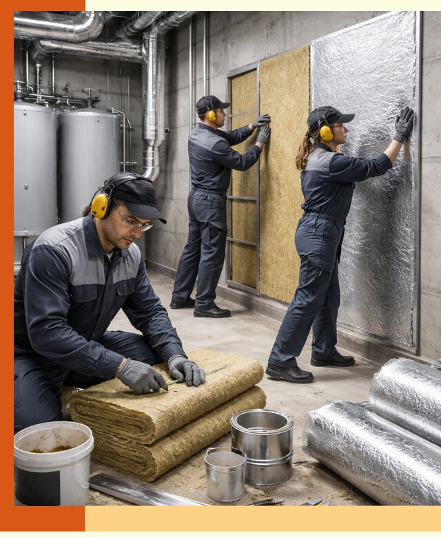 Шумоизоляция котельной в Назрани: профессиональный монтаж и материалы